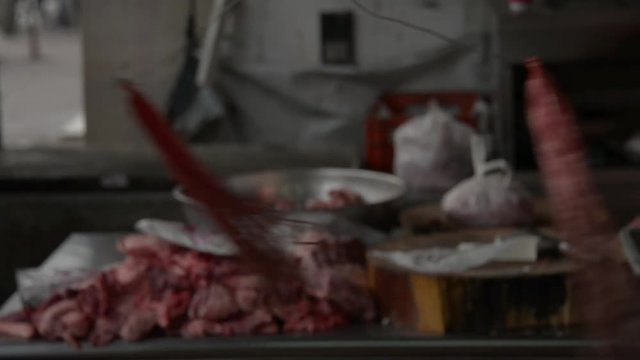 Thailand Meat Market Fly Deterrent