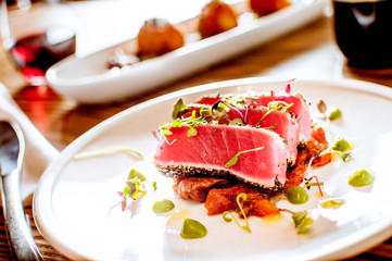 Seared Ahi Tuna Appetizer