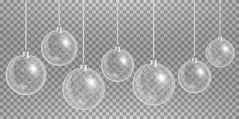 Christmas ball. New years decoration. Eps10 vector design. 
