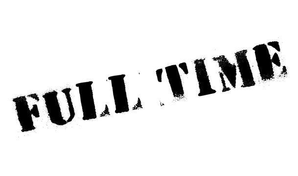 Full Time rubber stamp