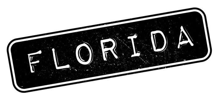 Florida rubber stamp. Grunge design with dust scratches. Effects can be easily removed for a clean, crisp look. Color is easily changed.