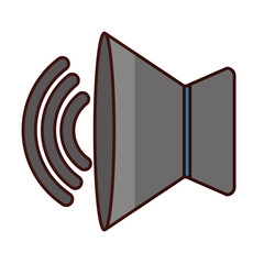 speaker sound icon image vector illustration design 