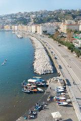 Fototapeta na wymiar promenade of Naples