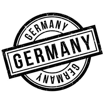 Germany rubber stamp. Grunge design with dust scratches. Effects can be easily removed for a clean, crisp look. Color is easily changed.