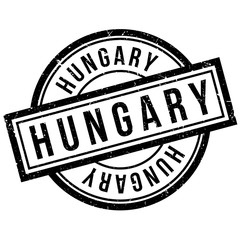 Hungary rubber stamp. Grunge design with dust scratches. Effects can be easily removed for a clean, crisp look. Color is easily changed.