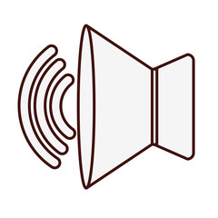 speaker sound icon image vector illustration design 