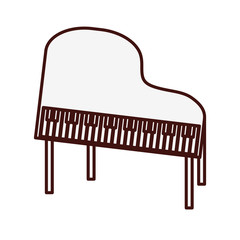 classic piano icon image vector illustration design 