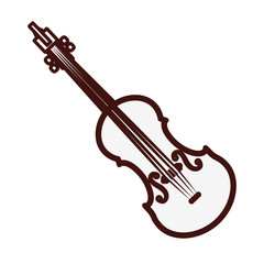 Obraz premium violin or viola icon image vector illustration design 