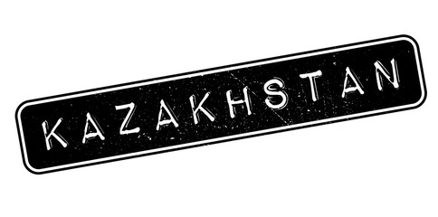 Kazakhstan rubber stamp. Grunge design with dust scratches. Effects can be easily removed for a clean, crisp look. Color is easily changed.