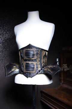 Steampunk / Art Deco Unterbrust Korsett