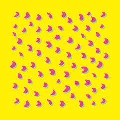 Swatches of memphis style patterns. Design 80-90s. . Hand drawing sketch textures.