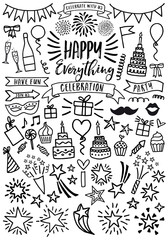 Celebration, party, vector set © beaubelle
