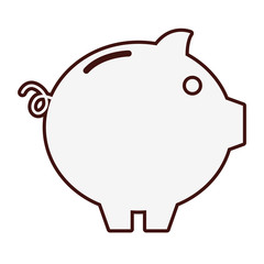 piggy bank icon image vector illustration design 