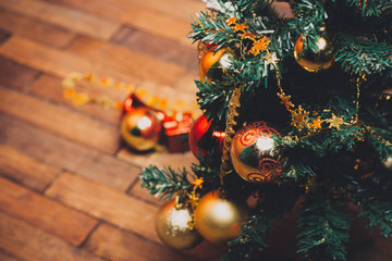 Fototapeta na wymiar tree, christmas, christmas toy, dark background, light background, holiday, new year, 