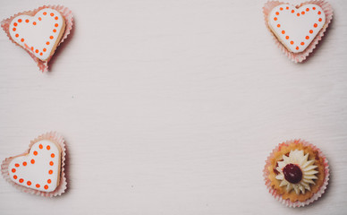 cookies,light background, cake