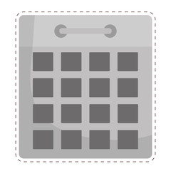 calendar representation icon image vector illustration design 