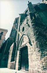 Naklejka premium Santa Maria del Pi. Barcelona, Spain