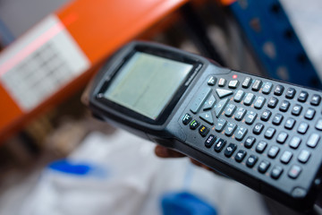 Closeup of digital scanner