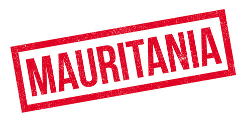 Mauritania rubber stamp. Grunge design with dust scratches. Effects can be easily removed for a clean, crisp look. Color is easily changed.