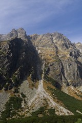 Peaks and clouds in High Tatras. Slovakia