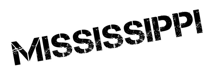 Mississippi rubber stamp. Grunge design with dust scratches. Effects can be easily removed for a clean, crisp look. Color is easily changed.