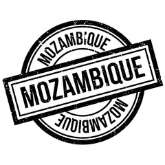 Mozambique rubber stamp. Grunge design with dust scratches. Effects can be easily removed for a clean, crisp look. Color is easily changed.
