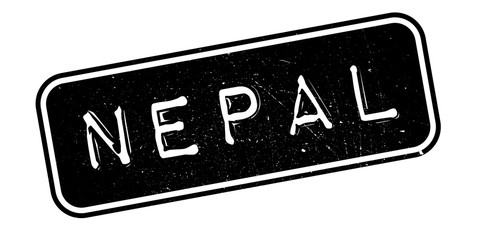 Nepal rubber stamp. Grunge design with dust scratches. Effects can be easily removed for a clean, crisp look. Color is easily changed.
