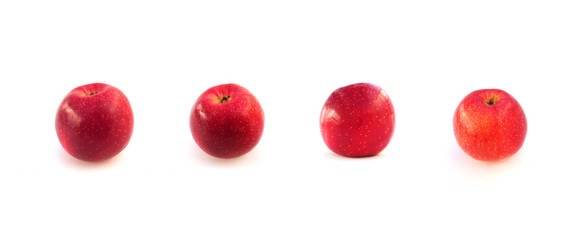 apples isolated on white background