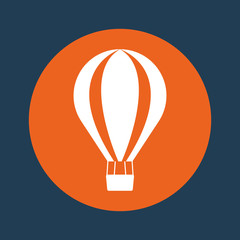 hot air balloon icon image vector illustration design 