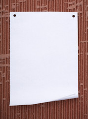 white paper background