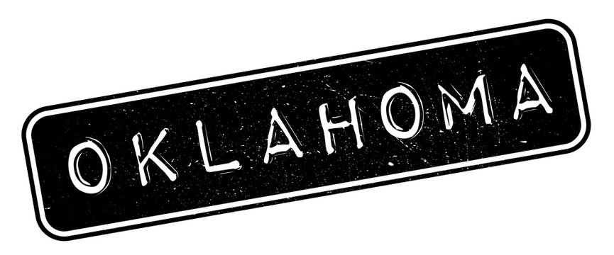 Oklahoma rubber stamp. Grunge design with dust scratches. Effects can be easily removed for a clean, crisp look. Color is easily changed.
