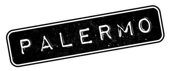 Fototapeta premium Palermo rubber stamp. Grunge design with dust scratches. Effects can be easily removed for a clean, crisp look. Color is easily changed.