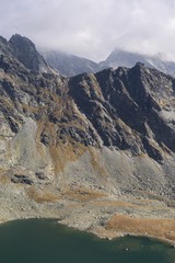 Mountain tarn lake in High Tatras. Slovakia
