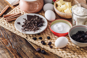 Ingredients for Making Oatmeal Cookies