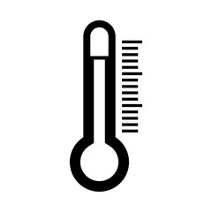 thermometer icon over white background. vector illustration