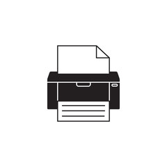 Fax solid icon, printer, electronic device, social media, vector graphics, a filled pattern on a white background, eps 10.