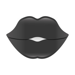 woman lips icon over white background. vector illustration