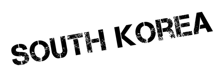 South Korea rubber stamp. Grunge design with dust scratches. Effects can be easily removed for a clean, crisp look. Color is easily changed.