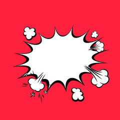 Comic text balloon pop art