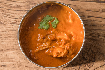 典型的なインドカレー　 chapati and curry lunch