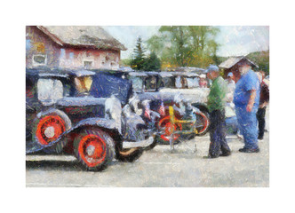 Obraz premium The Antique Car Show