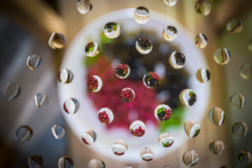 droplets on glass 