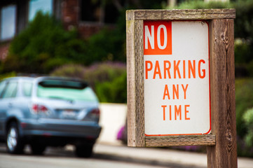 Fototapeta premium No Parking Sign