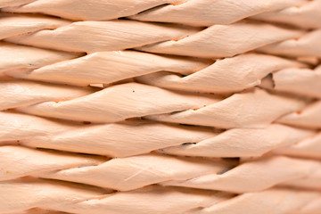 Closeup macro woven basket abstract background