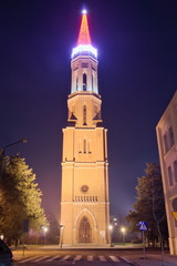 Kościelna wieża.