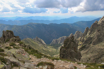 Mountain landscape, Corse, France.