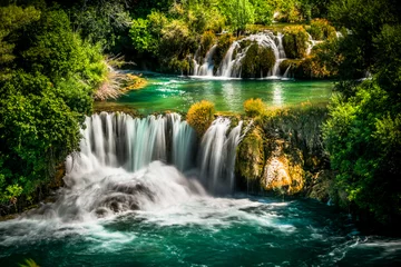 Zelfklevend Fotobehang Watervallen © Piotr