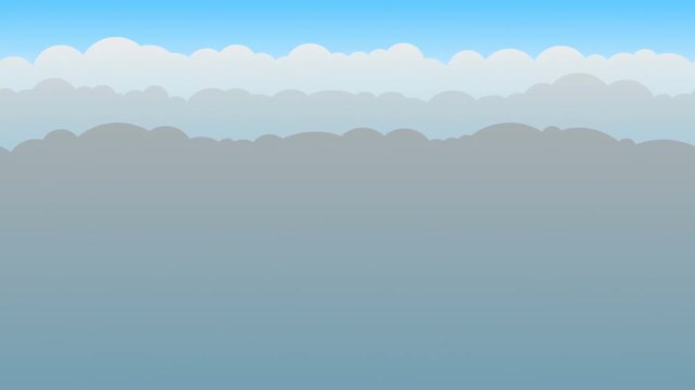 Gray Cloud Background Loop. Animated 60fps gray cloud background to display behind online social media posts for news reports and broadcasts.