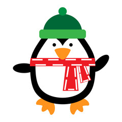Vector illustration o a penguin