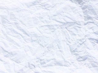 White paper wrinkled texture for background